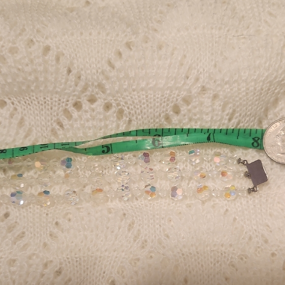 Vintage Silver Crystal AB Bracelet - Picture 9 of 9